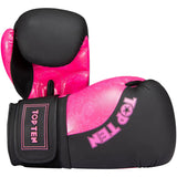 Top Ten Drachenboxhandschuhe schwarz/rosa