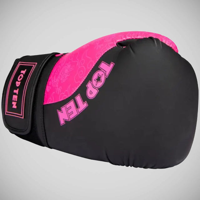 Top Ten Dragon Boxing Gloves Black/Pink