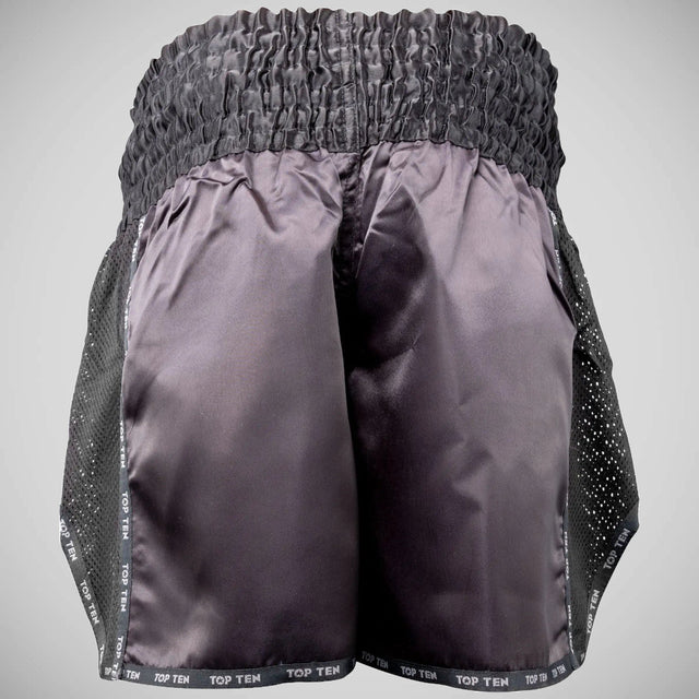 Top Ten Dragon Kickboxing Shorts Black/Black