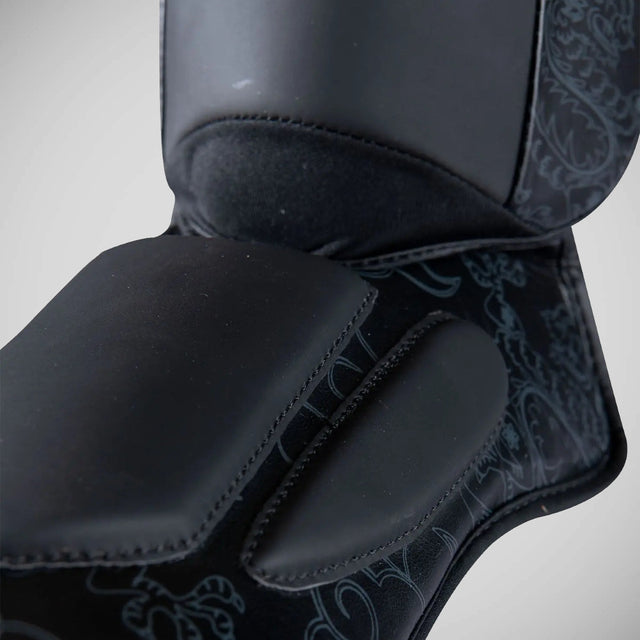Top Ten Dragon Shin and Instep Guard Black/Black