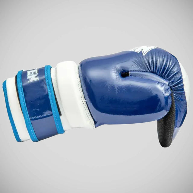 Top Ten Glossy Block ITF Pointfighter Gloves Blue