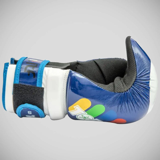 Top Ten Glossy Block ITF Pointfighter Gloves Blue