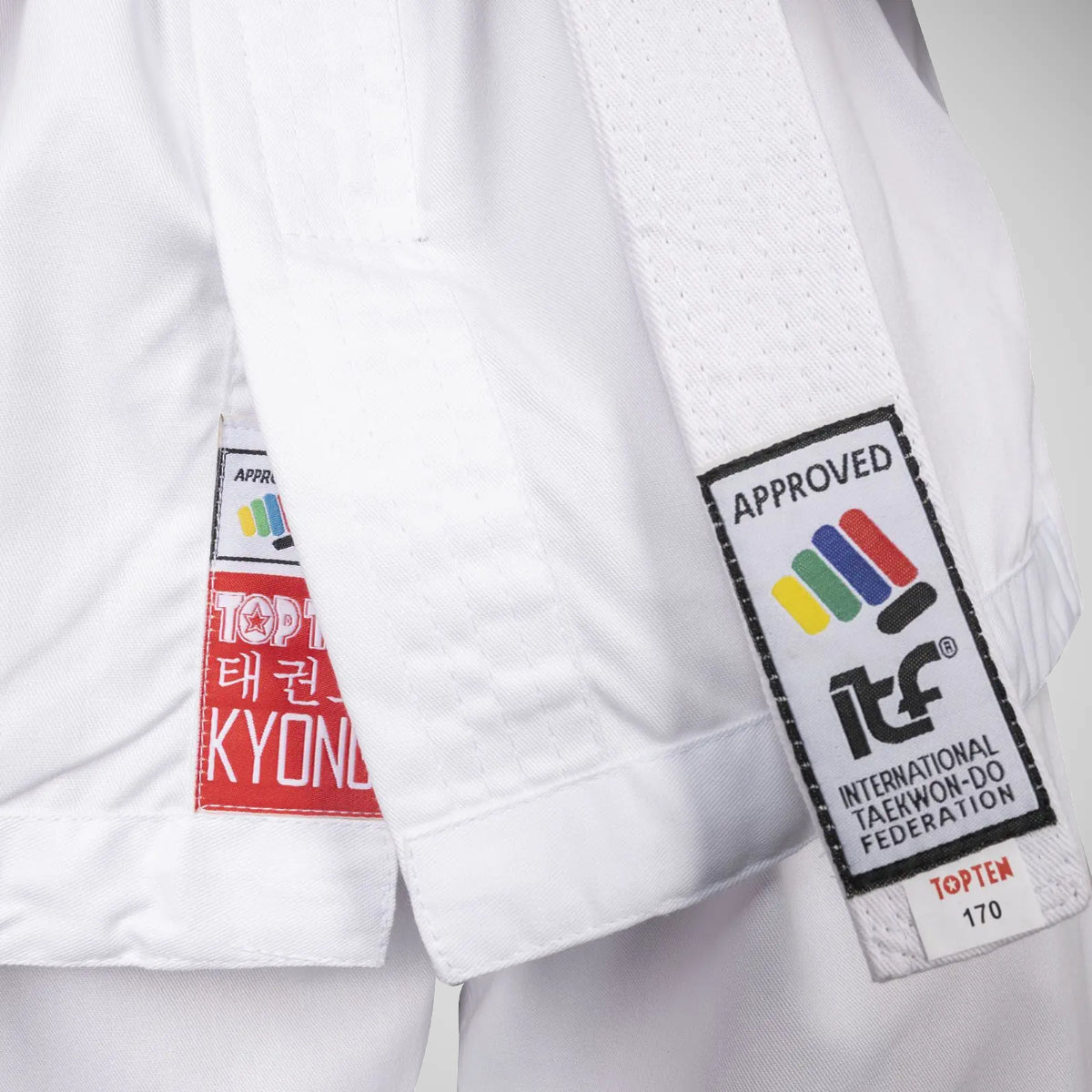 Top Ten ITF Student Uniform z kurtką Slip Jacket w kolorze białym