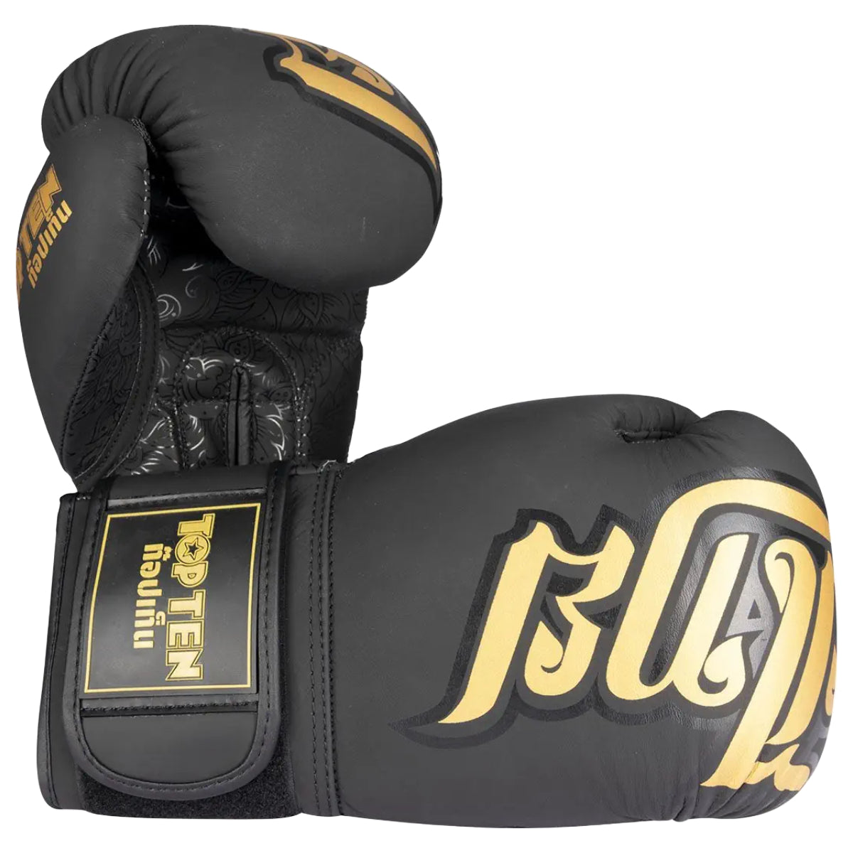 Top Ten Nong Han Boxing Gloves Black/Gold