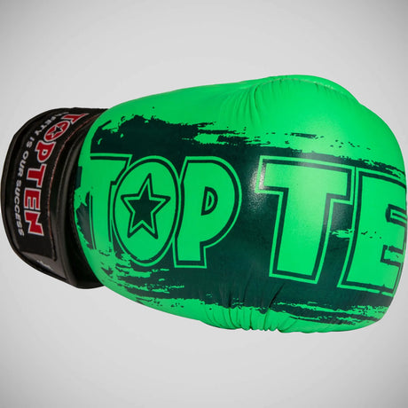 Top Ten Power Ink Boxing Gloves Green   