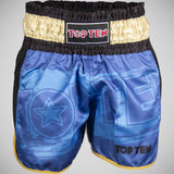 Top Ten Power Ink Kickboxing Shorts Niebieski/Złoty