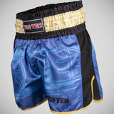 Top Ten Power Ink Kickboxing Shorts Niebieski/Złoty