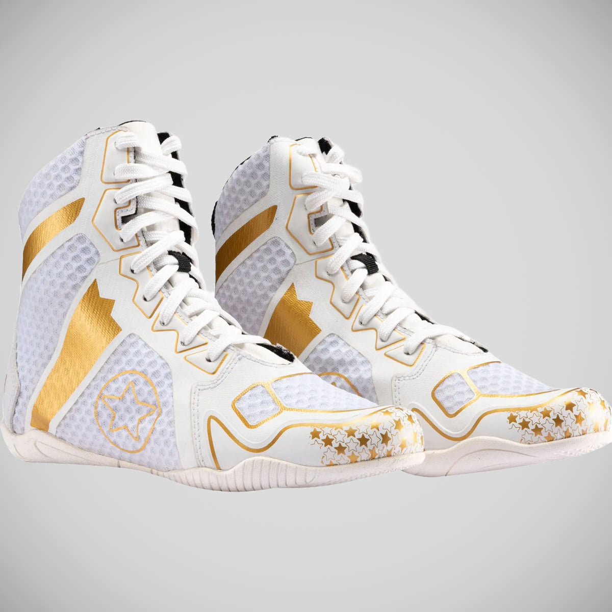 Top Ten Speedmaster Boxing Boots White/Gold