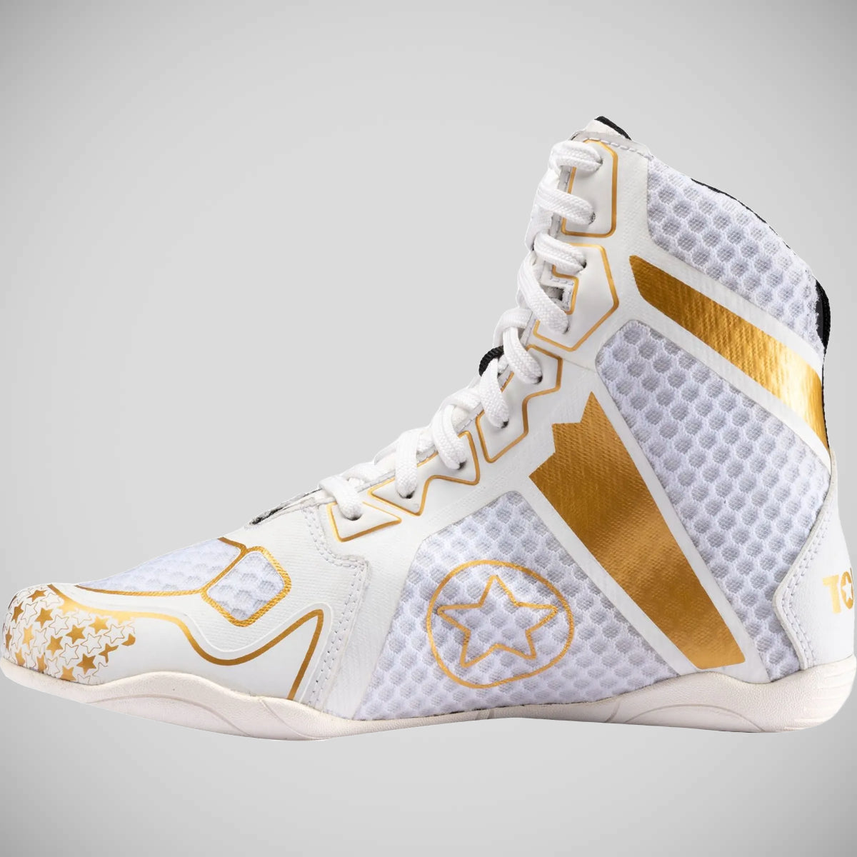 Top Ten Speedmaster Boxstiefel weiß/gold