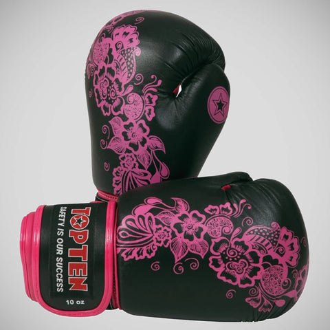 Top Ten Flowers Ladies Boxing Gloves 10oz