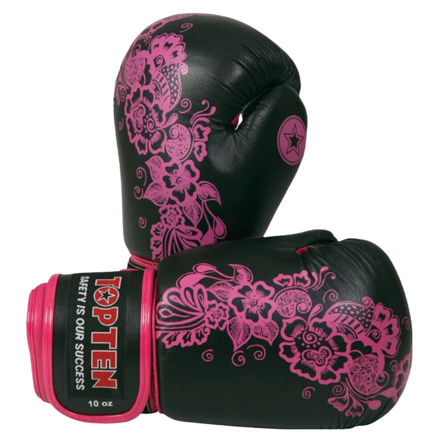 Top Ten Flowers Ladies Boxing Gloves 10oz