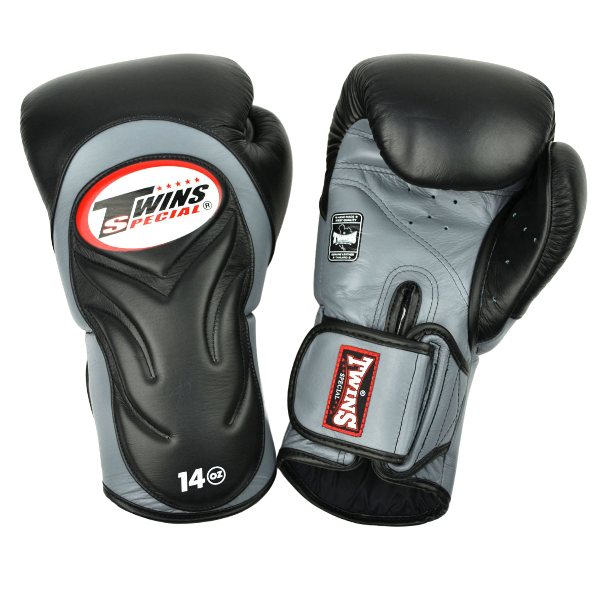 Twins BGVL6 Deluxe Sparring -Handschuhe schwarz/grau