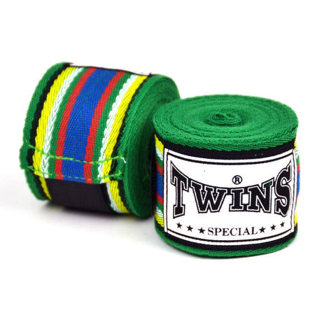 Twins CH2 Premium Cotton Hand Wraps Green