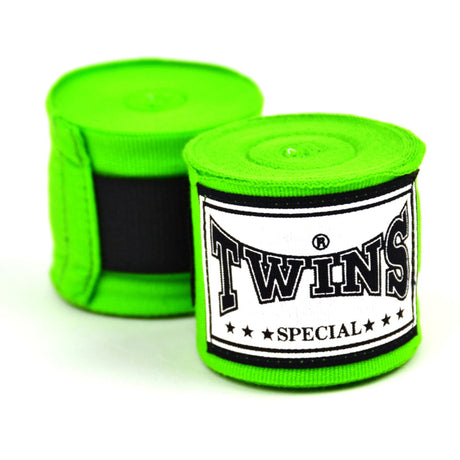 Twins CH5 Premium Elastic 5m Hand Wraps Green