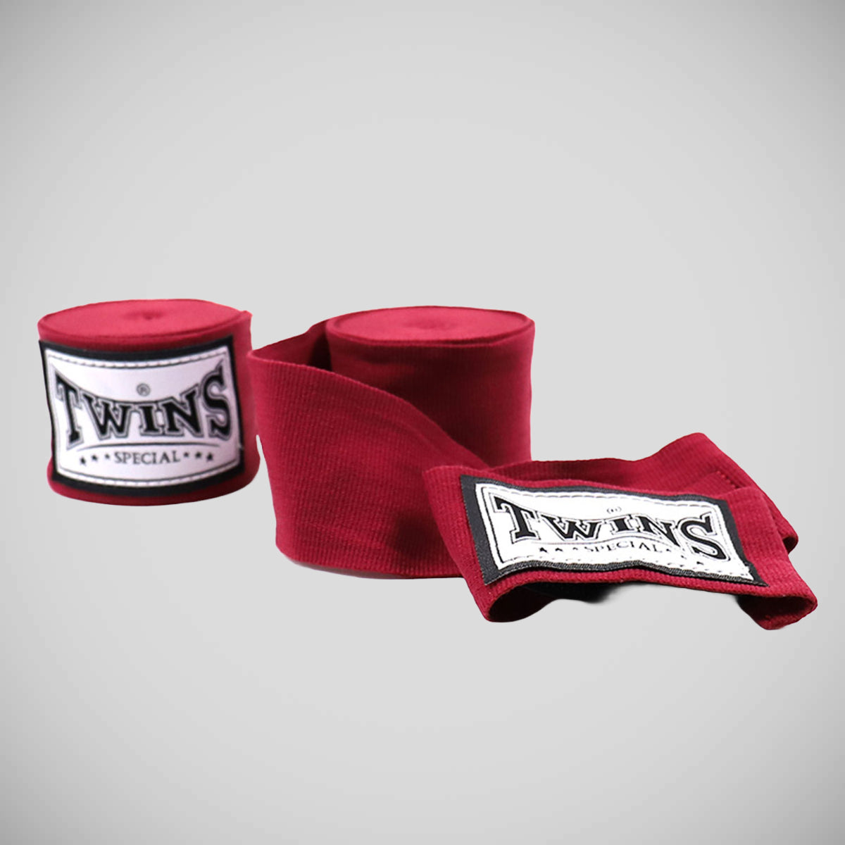 Twins CH5 Premium Elastic 5m Hand Wraps Maroon