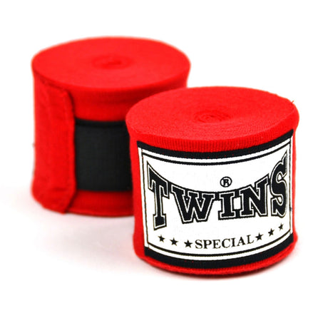 Twins CH5 Premium Elastic 5m Hand Wraps Red