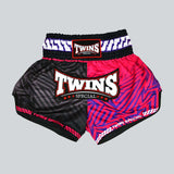 Twins Maze Muay Thai Shorts Black/Pink