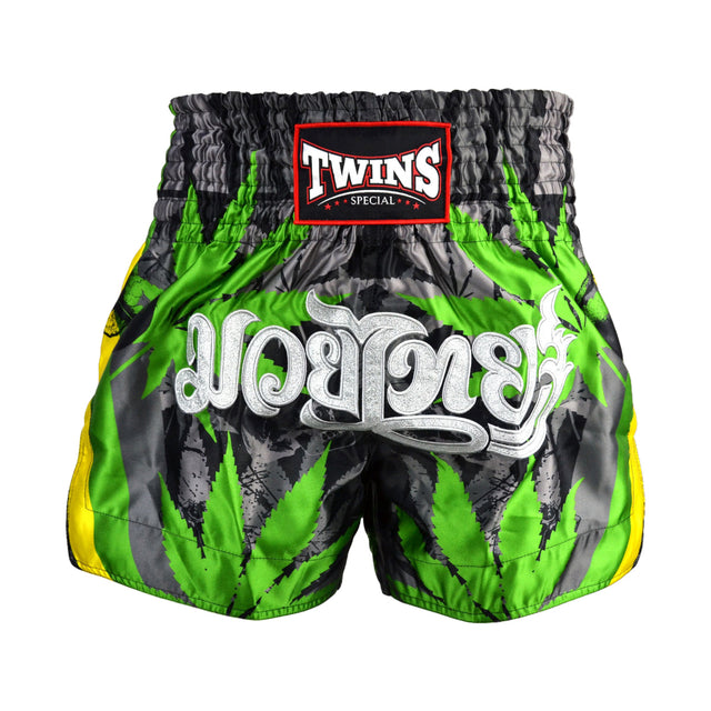 Twins TBS54 Grass Muay Thai Shorts Green