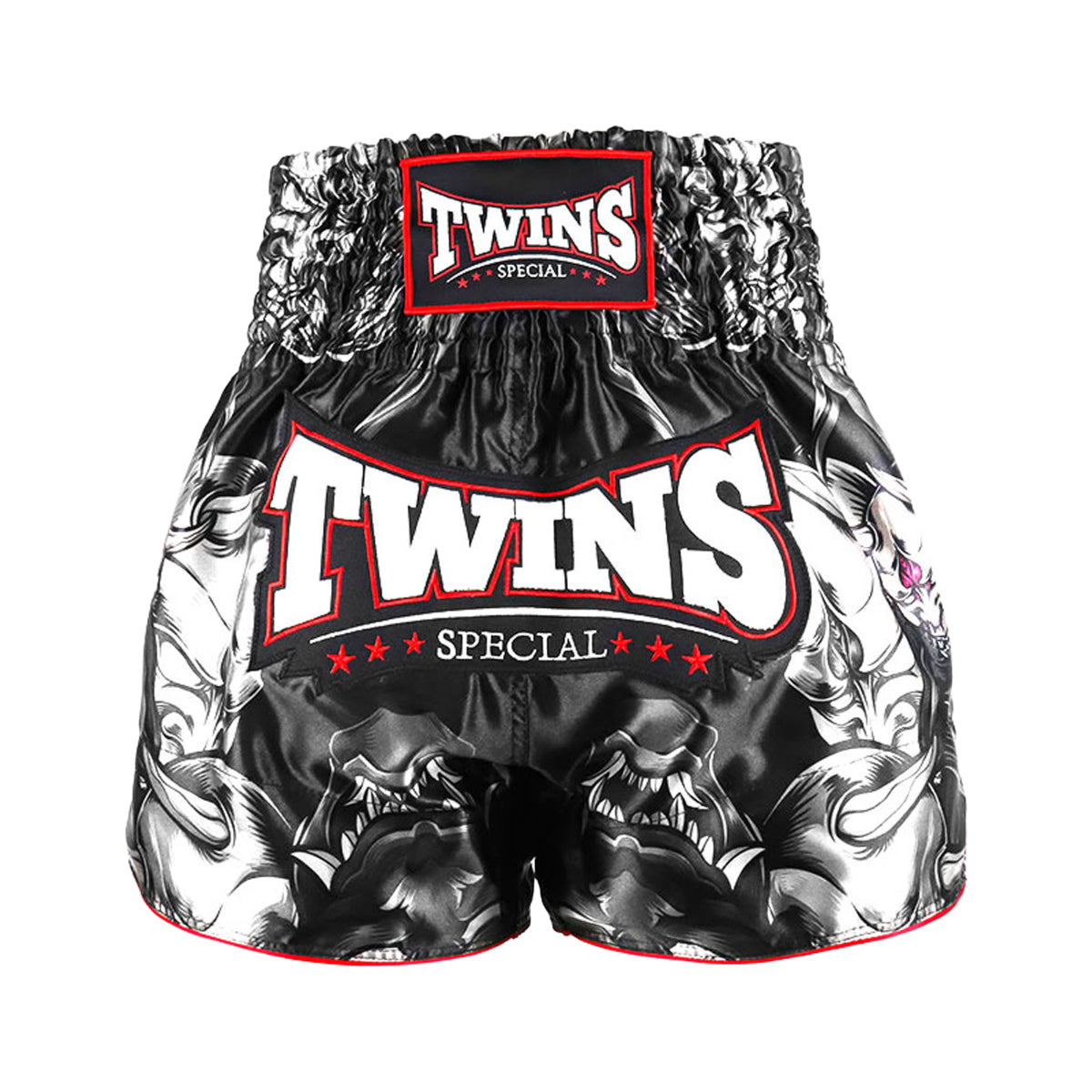 Twins TBS58 Kabuki Muay Thai Shorts svart