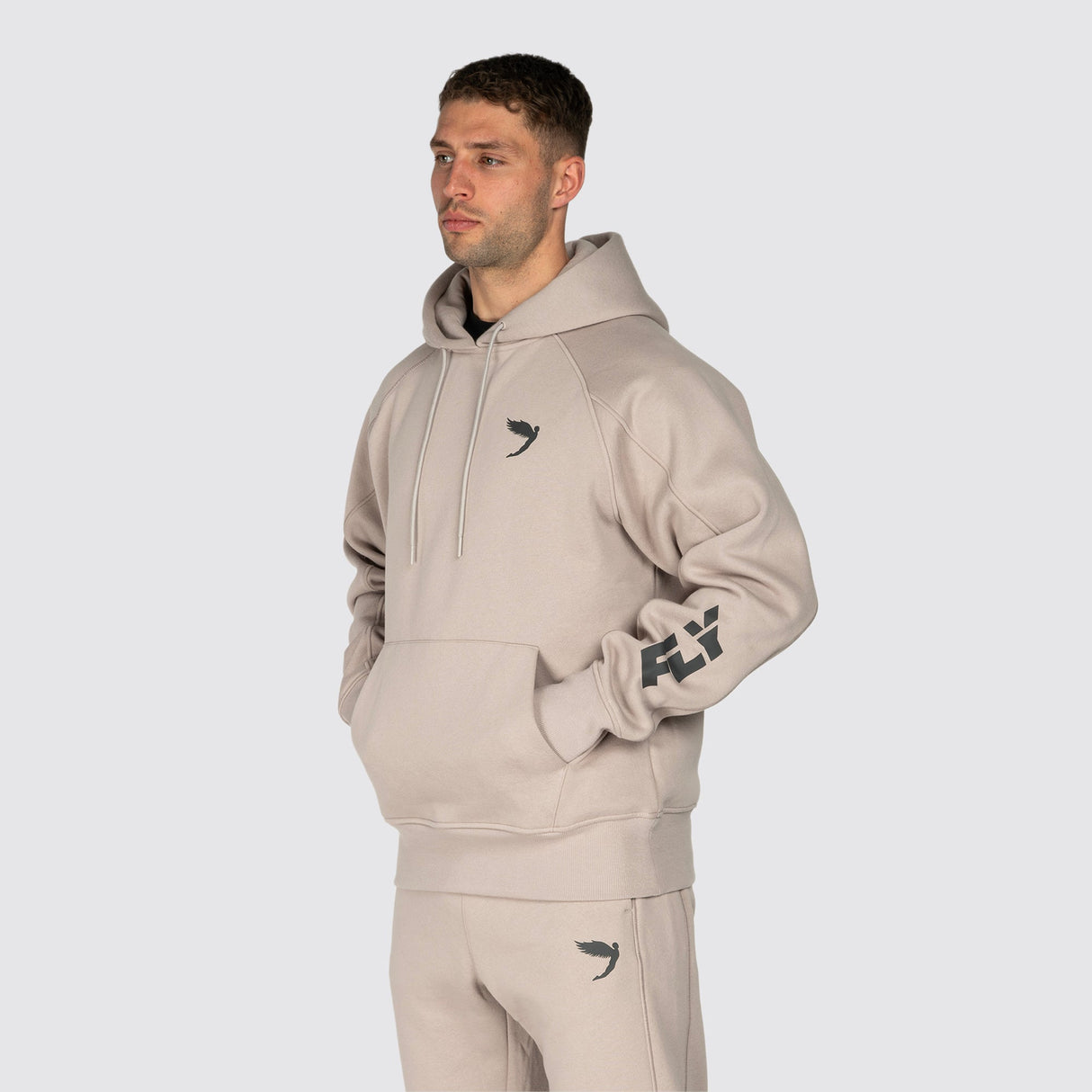 Fly Undisputed Relaxed Fit Hoodie Beige