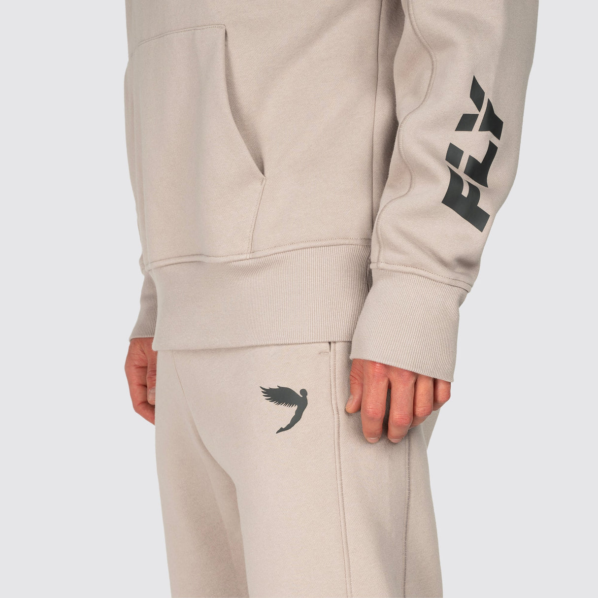 Fly Undisputed Relaxed Fit Hoodie Beige