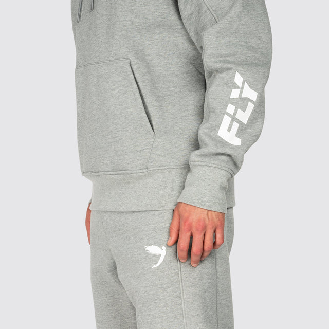 Fly Undisputed Relaxed Fit Hoodie Grey