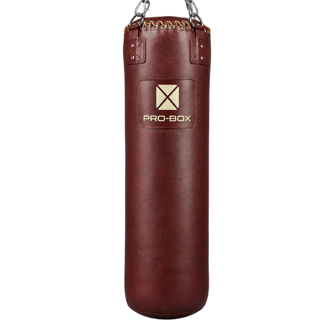 Pro-Box Heritage 4ft Straight Punch Bag & Chain Oxblood
