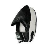 Pro-Box Round Leather Hook & Jab Pads Black/White