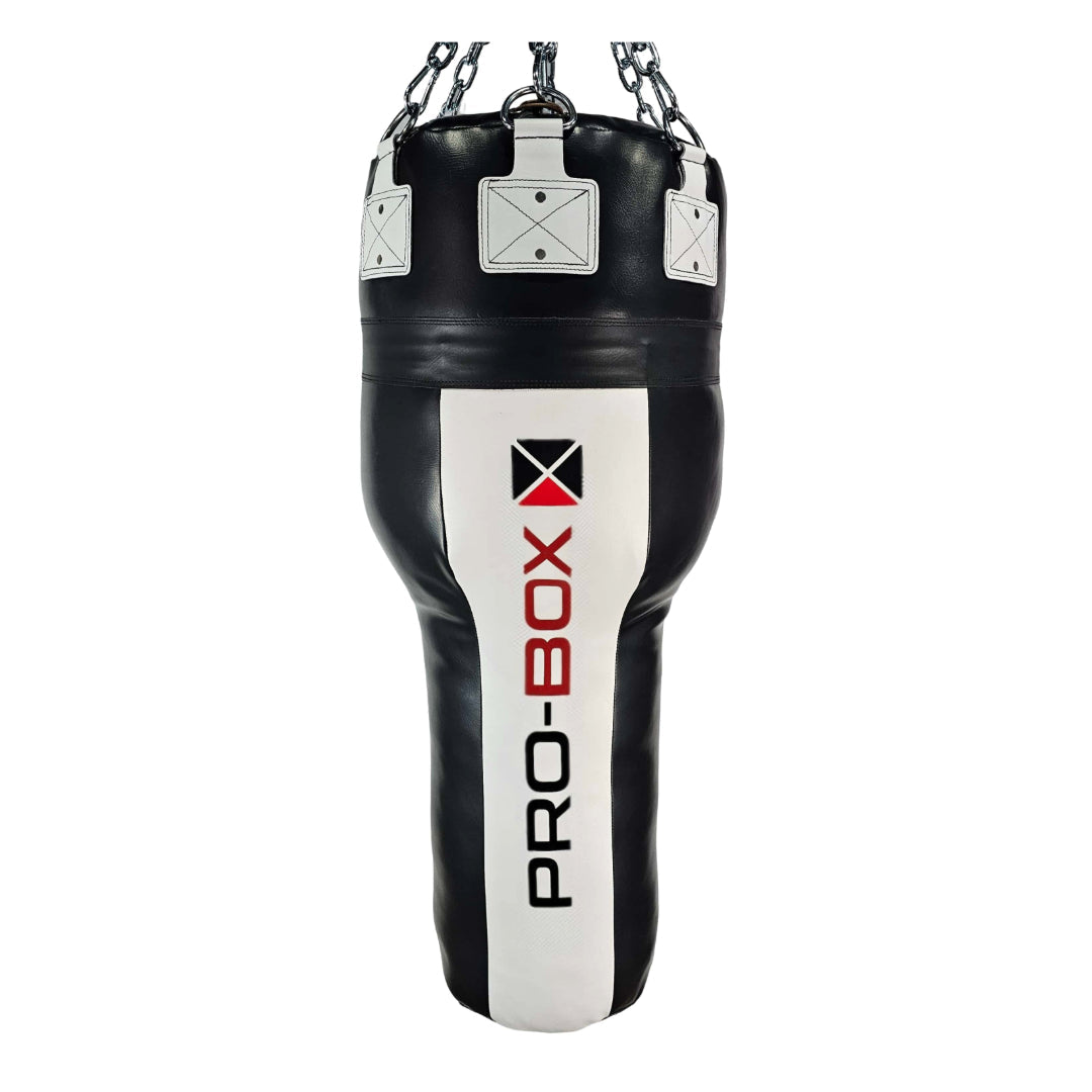 Pro-Box Champ Leather Hybrid 4ft Angle Punch Bag Black/White