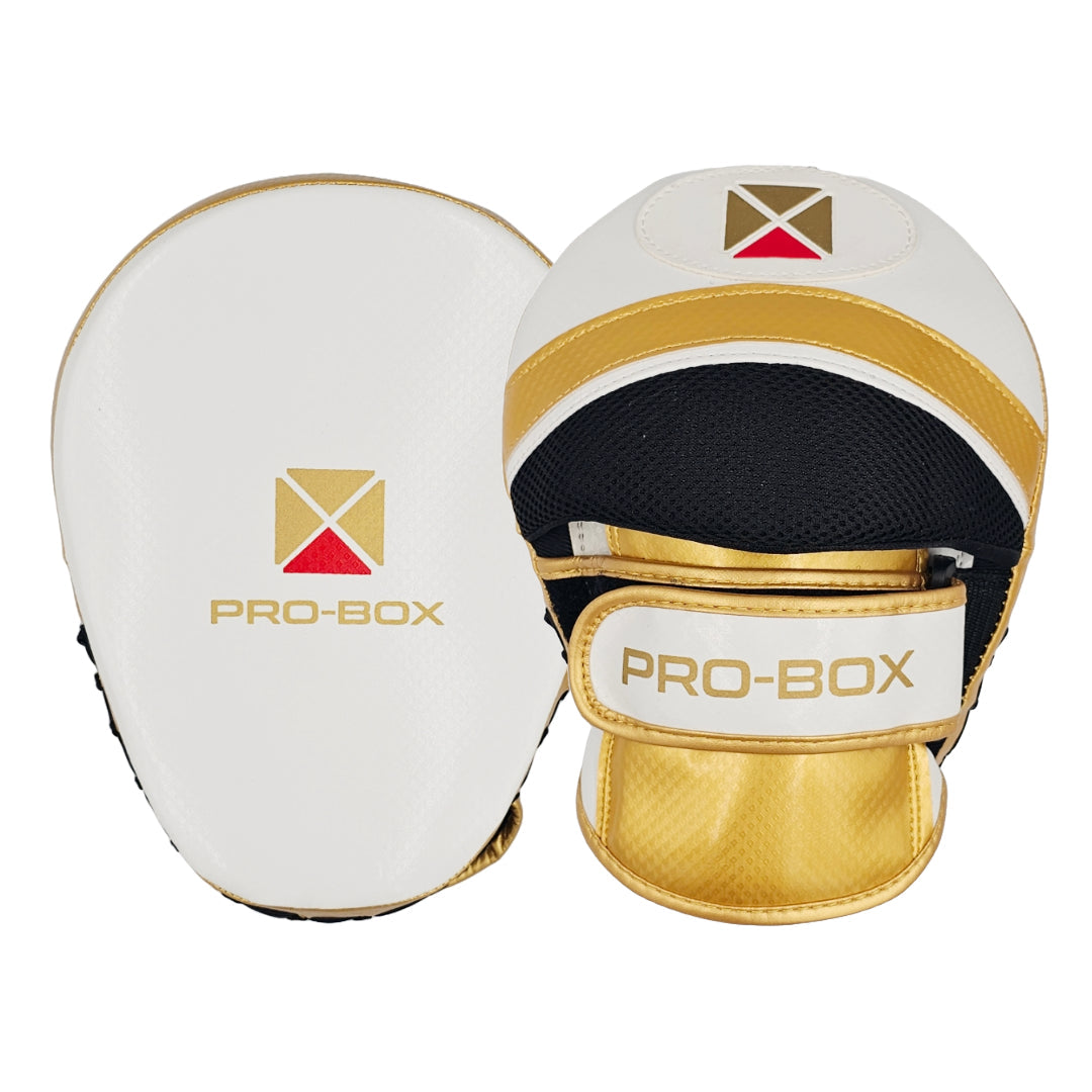 Pro-Box Champ Spar Focus Pads White/Gold