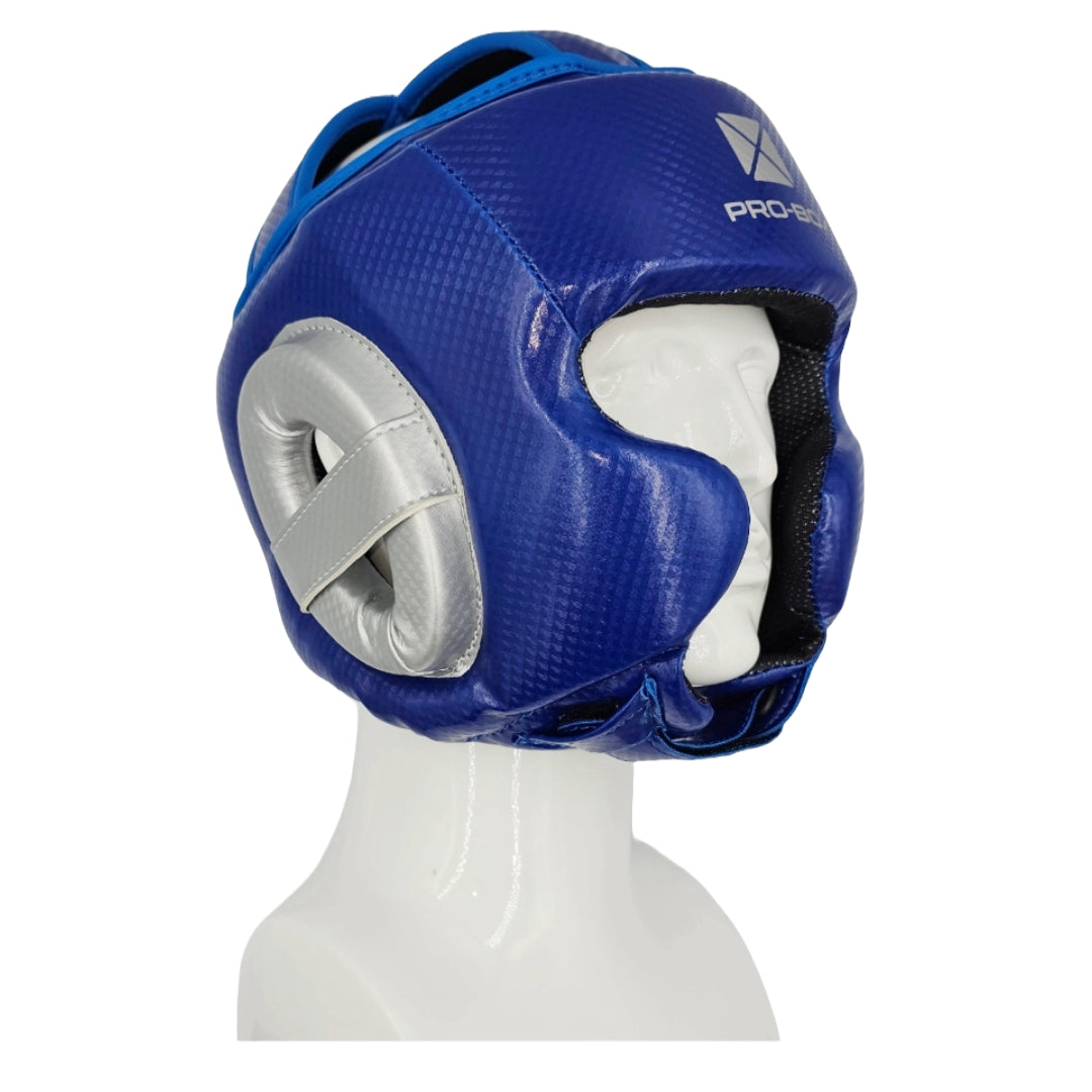 Pro-Box Champ Spar Head Guard Blue/Silver