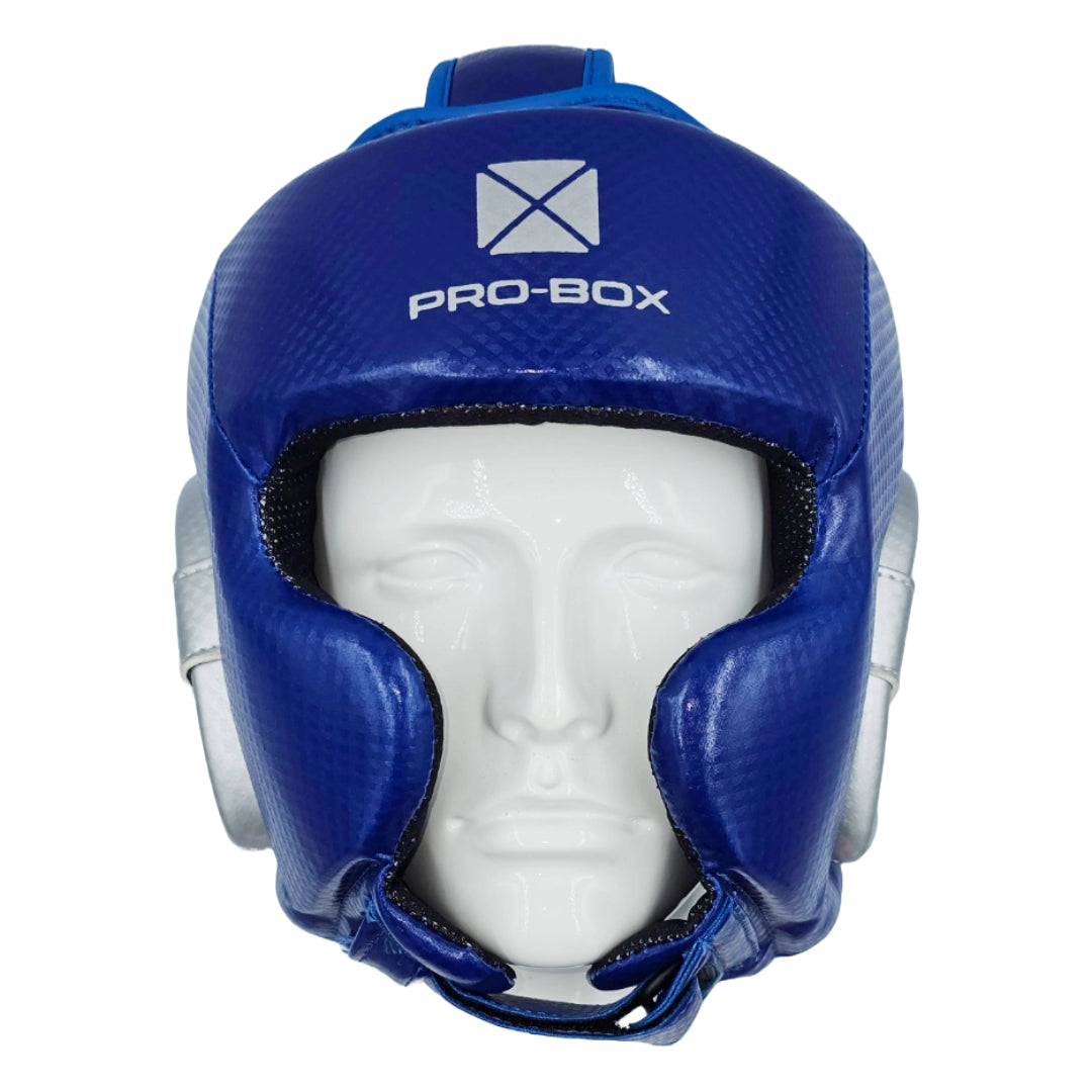 Pro-Box Champ Spar Head Guard Blue/Silver