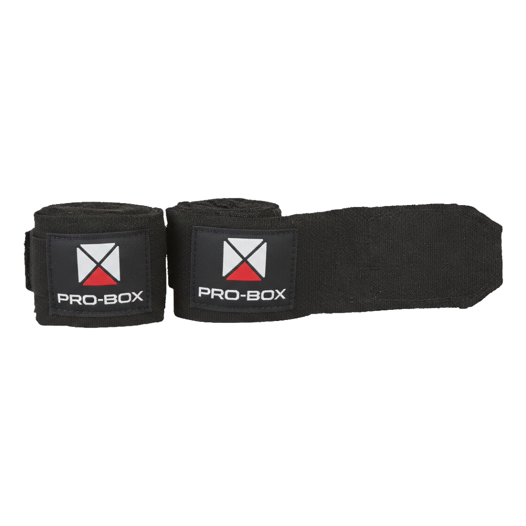 Pro-Box Junior Stretch Hand Wraps Black