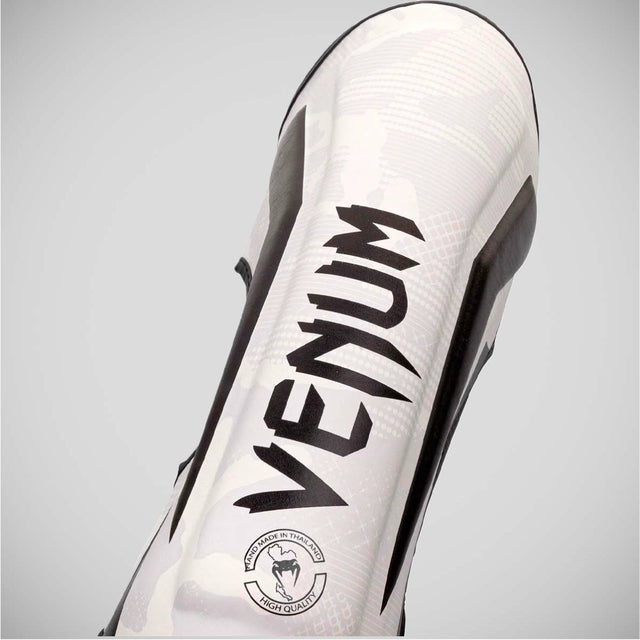 Venum Elite Shin Guards White/Camo