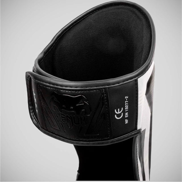 Venum Elite Shin Guards White/Black