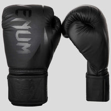 Black/Black Venum Challenger 2.0 Kids Boxing Gloves