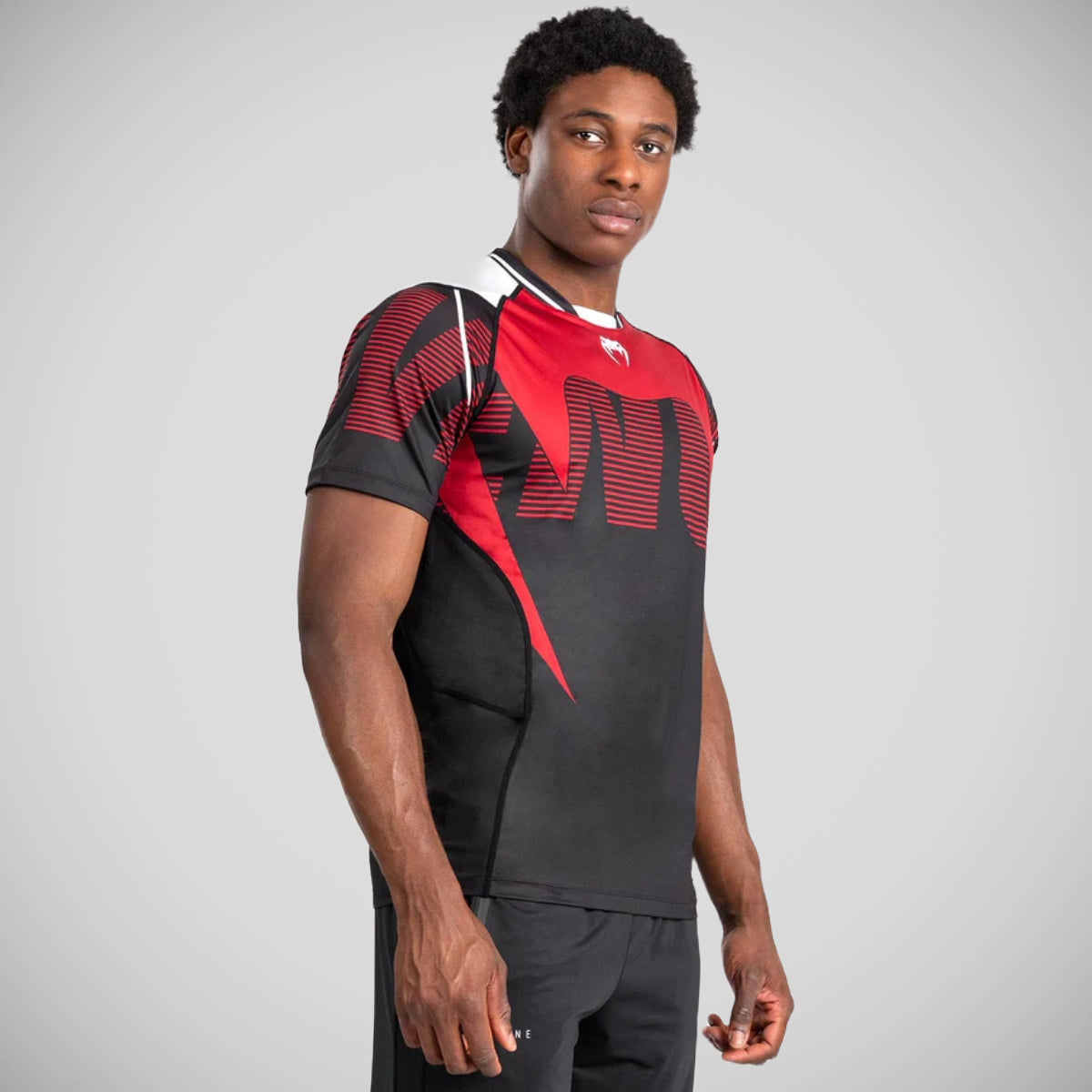 Venum Adrenaline Dry Tech T Shirt Black Red from Made4Fighters