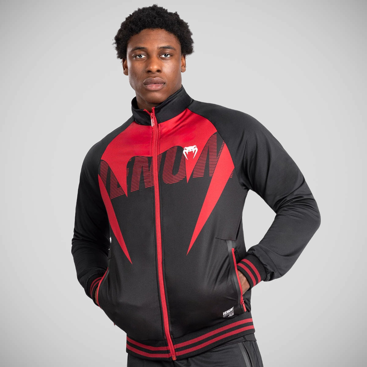 Venum Adrenaline Track Jacket Black Red from Made4Fighters