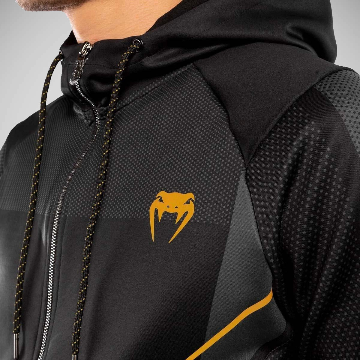 Venum Leichtathletik rippte Hoodie Schwarz/Gold