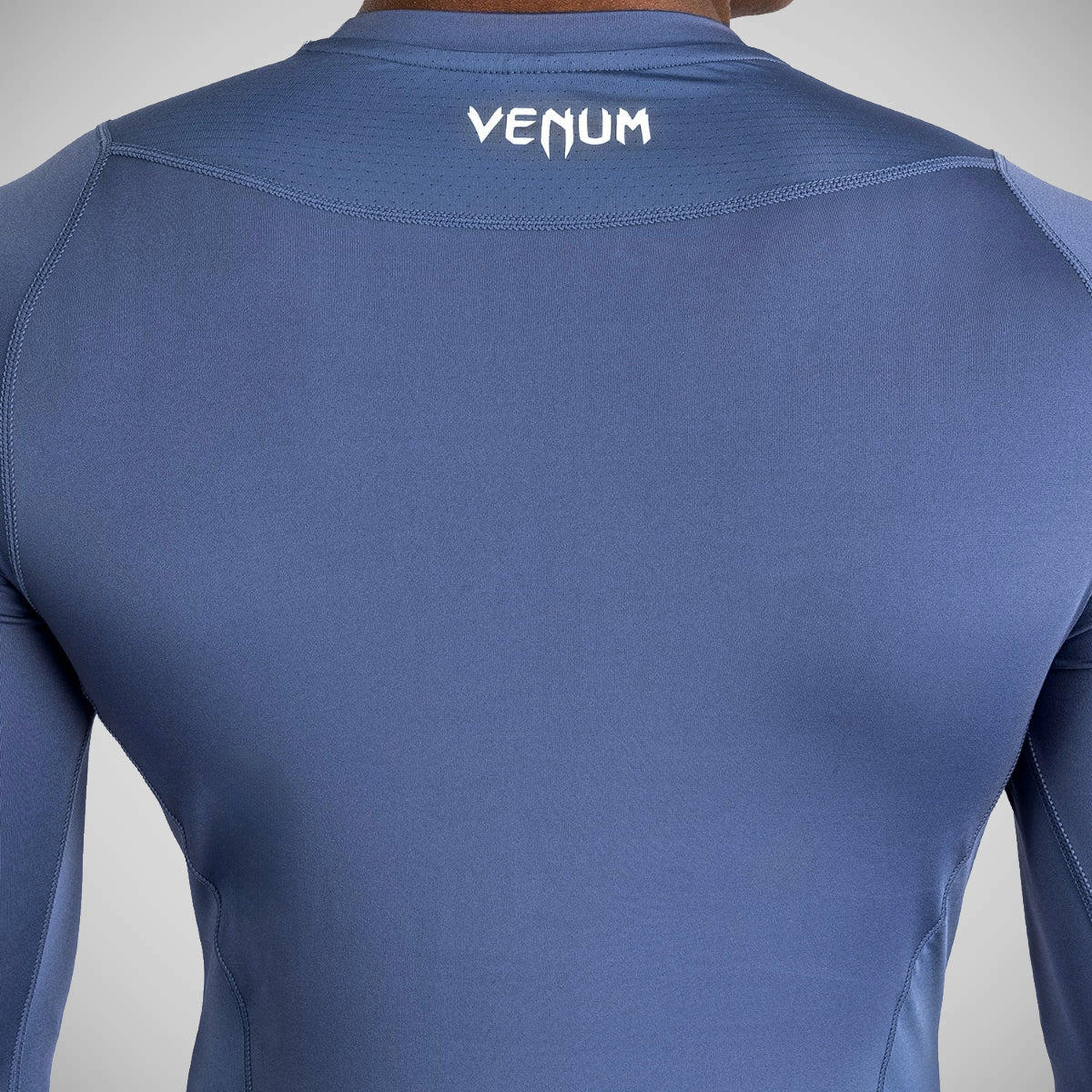 Navy Rashguard Venum Attack Long Sleeve Rash Guard Navy from Made4Fighters