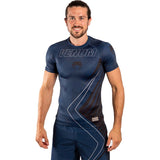 Navy-Black Venum Contender 5.0 Kort ermet Rash Guard