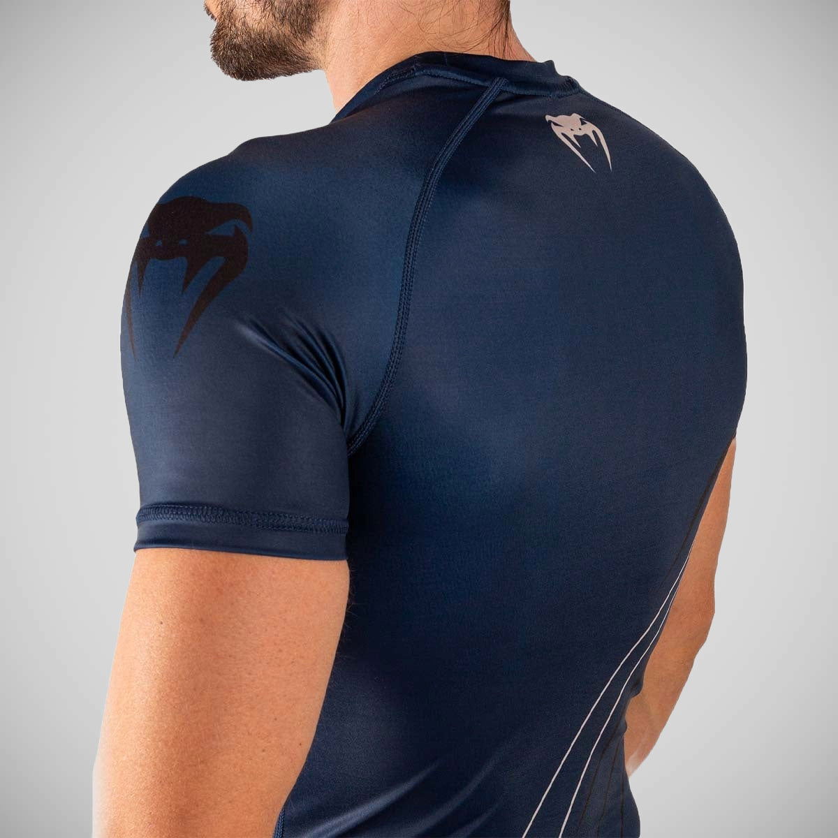 Navy-Black Venum Contender 5.0 Kort ermet Rash Guard