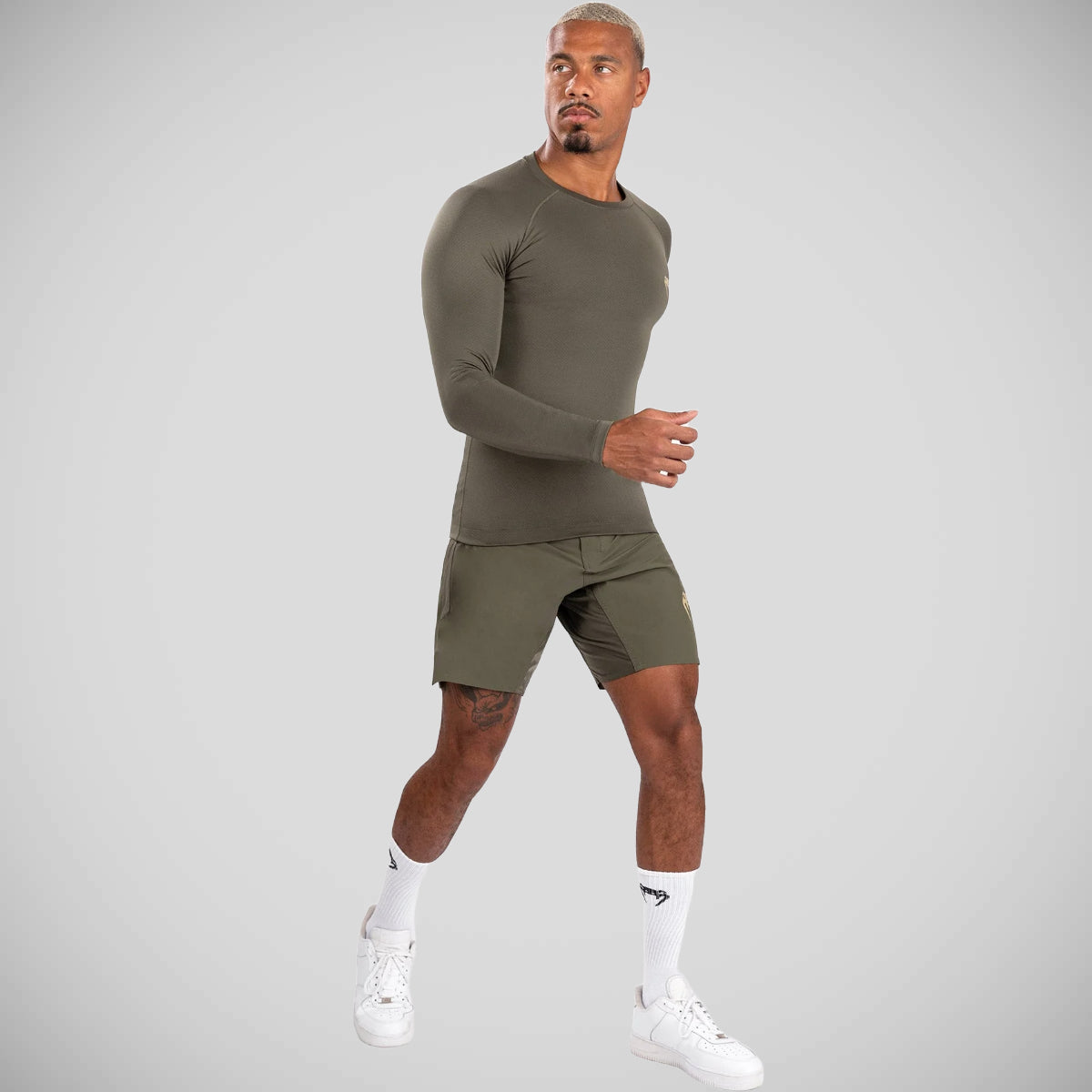 Venum Contender de manga comprida Guarda Rash Khaki