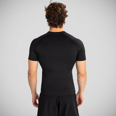 Venum Contendiente Guardia de sarpullido de manga corta Negro/Blanco