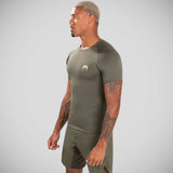 Venum Contender Short Sleeve Rash Guard Khaki