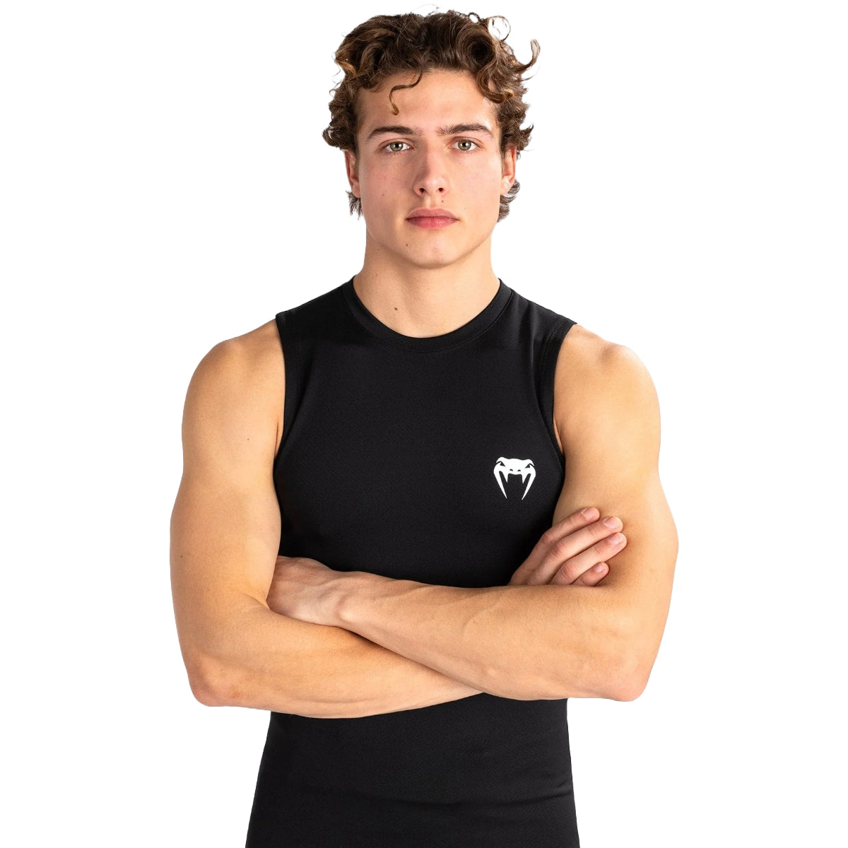 Venum Contender Sleeveless Rash Guard Black/White