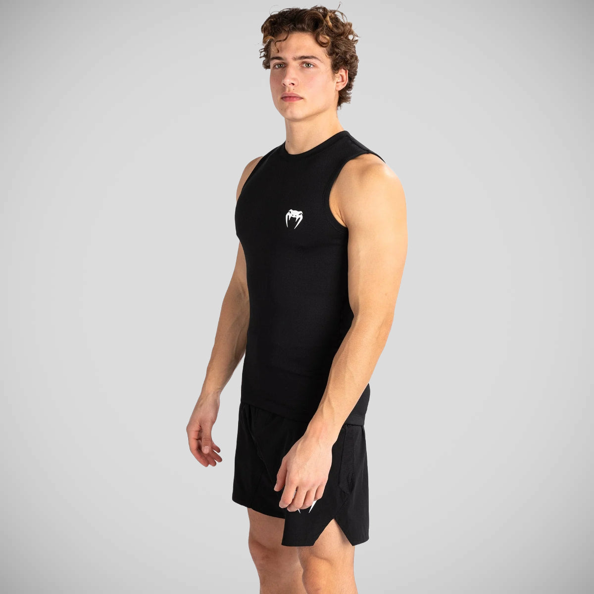 Venum Contender Sleeveless Rash Guard Black/White