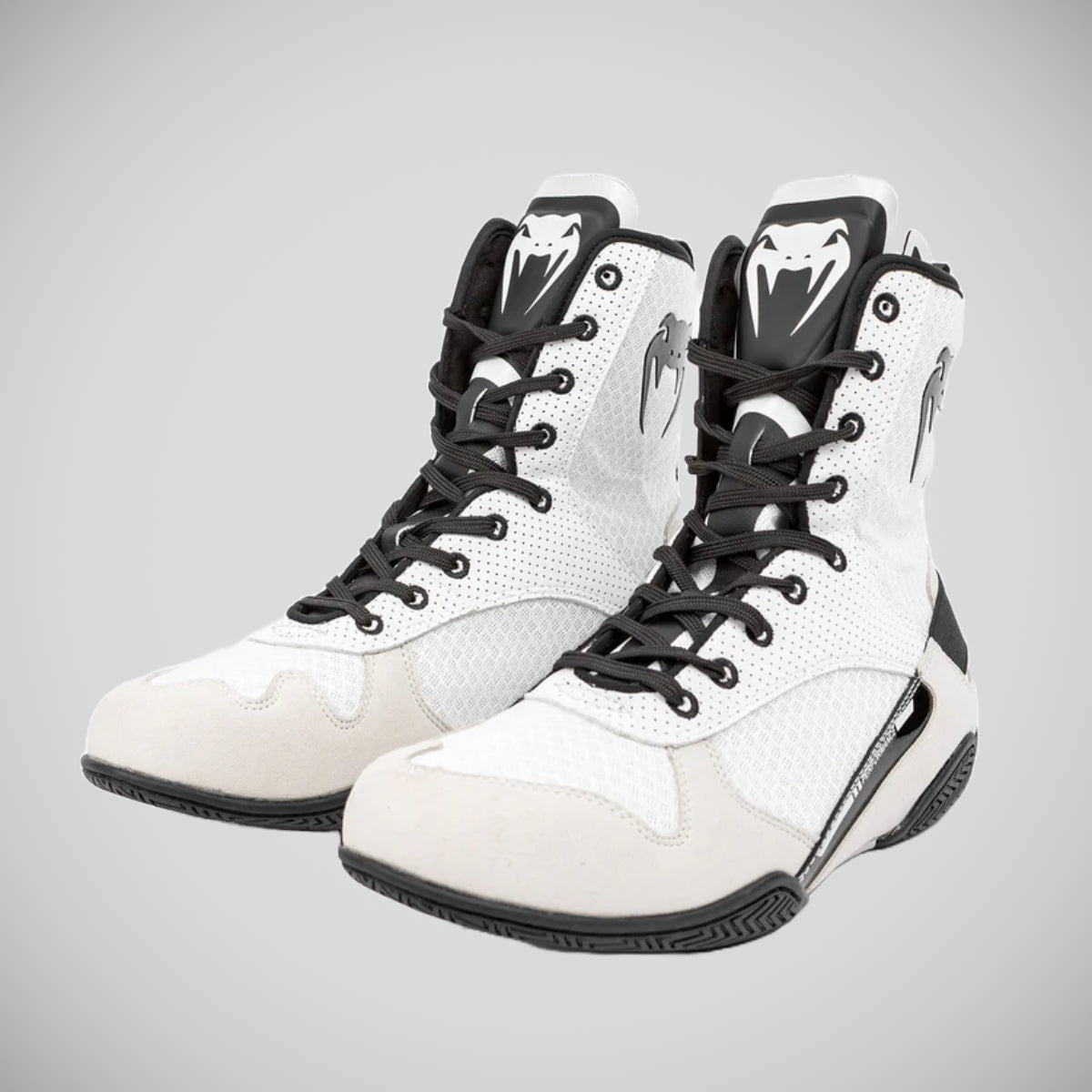 Venum Elite Boxing Boots White/Black