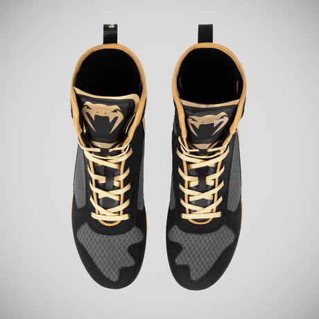 Venum Elite -Boxschuhe schwarz/beige