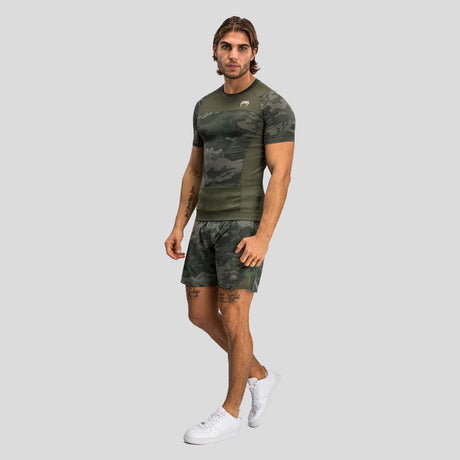 Venum G-Fit Air Short Sleeve Rash Guard Army Camo